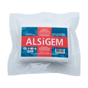 Бинт-тампонада гелевая кровоостанавливающая ALSiGEM 7,5х370